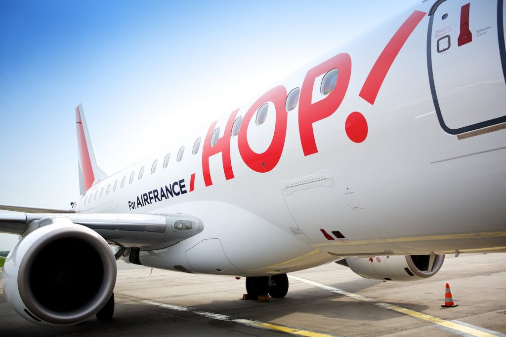 les vols de la compagnie low cost hop! de air france