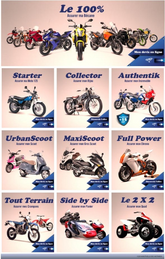 demandez les offres au service client mutuelle des motards