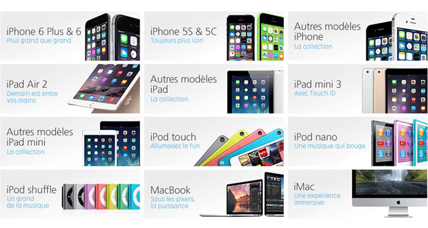 decouvrir les produits en appelant le service client apple