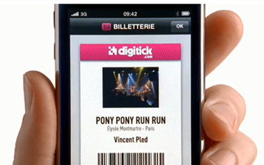 l'application digitick pour reserver en ligne son billet