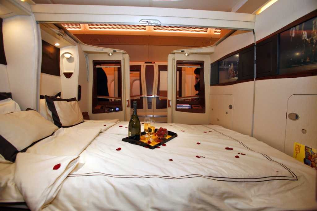 la suite à bors du a380 emirates