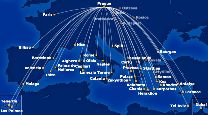 destinations disponibles avec smartwings