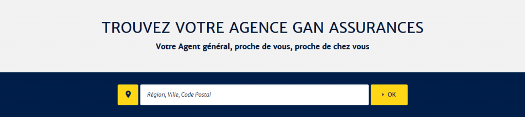 Obtenir le numéro de téléphone de l'agent gan proche de chez soi grace à infoservice-client.com